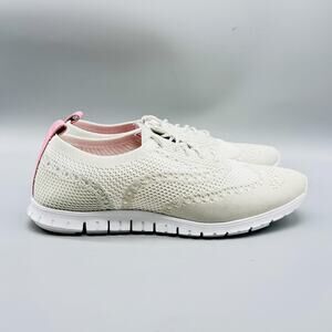 Cole Haan Shoes Womens 11 White Pink Zerogrand Stitchlite Oxford Lace Up Sneaker